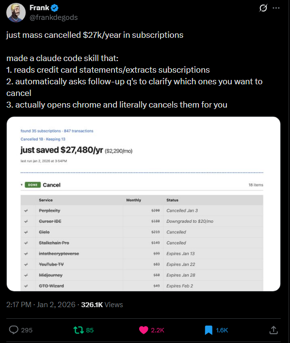 $27K Subscription Canceller